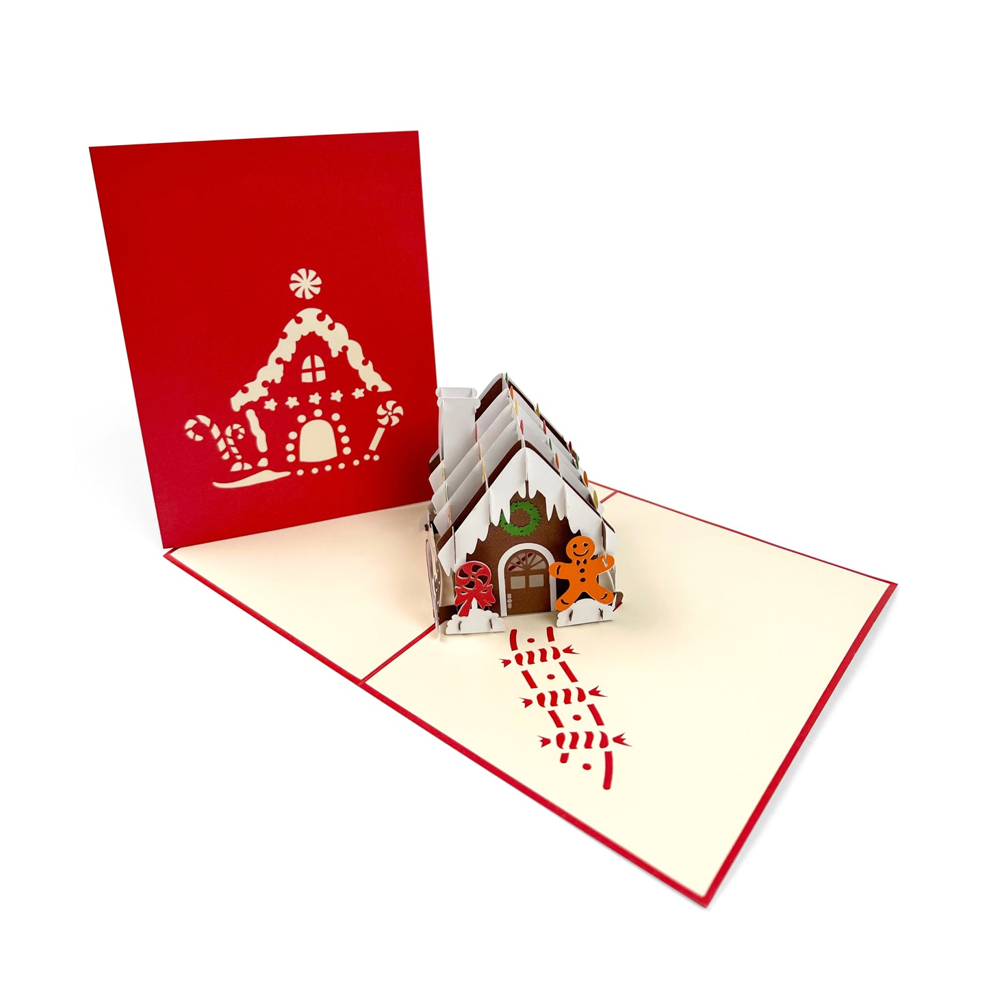 Christmas Gingerbread House #D Popup Greeting Card #2