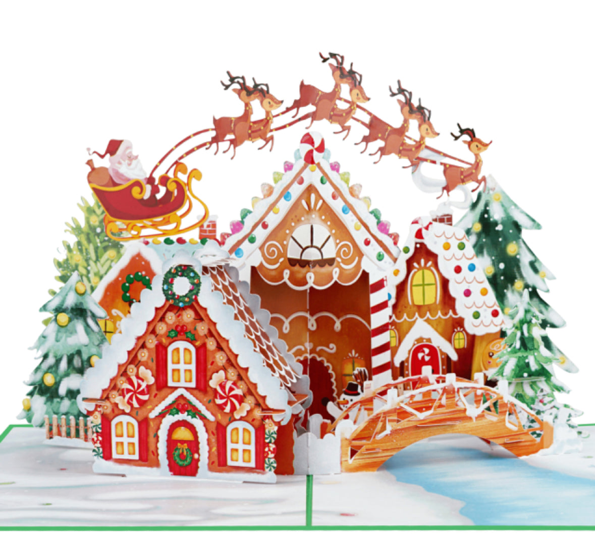 Gingerbread Village & Santa’s Sleigh