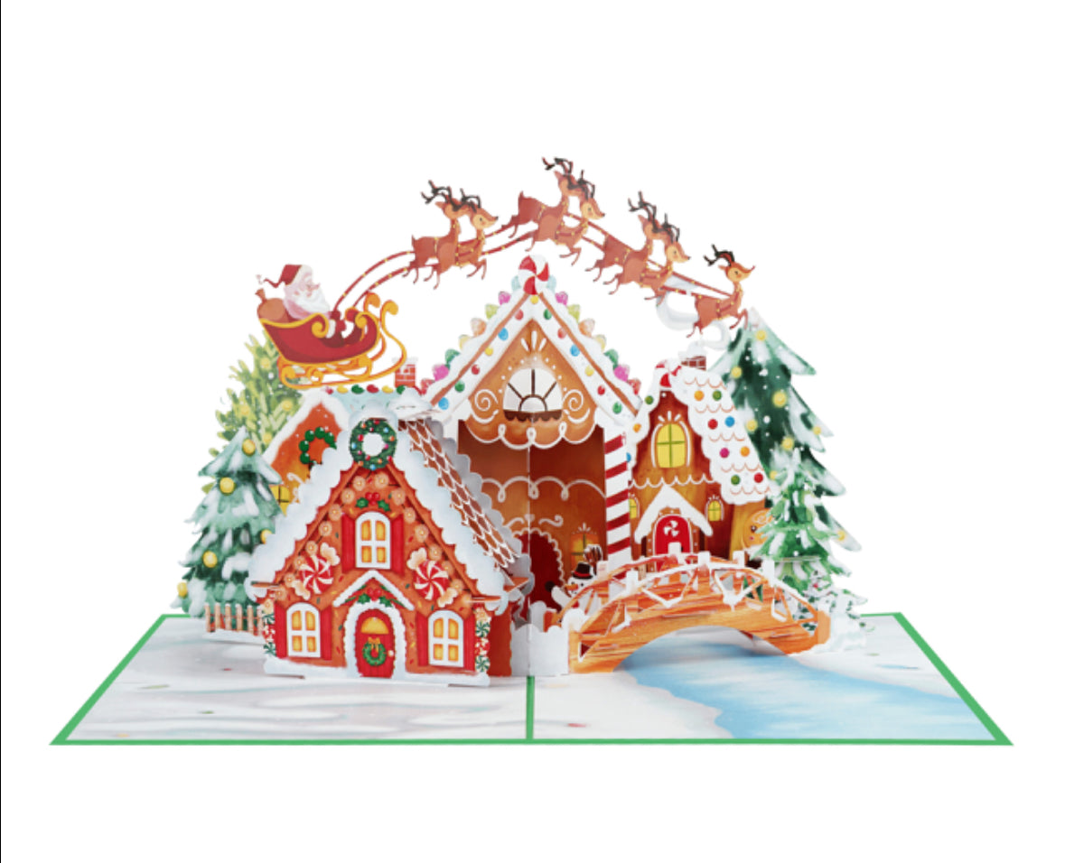 Gingerbread Village & Santa’s Sleigh