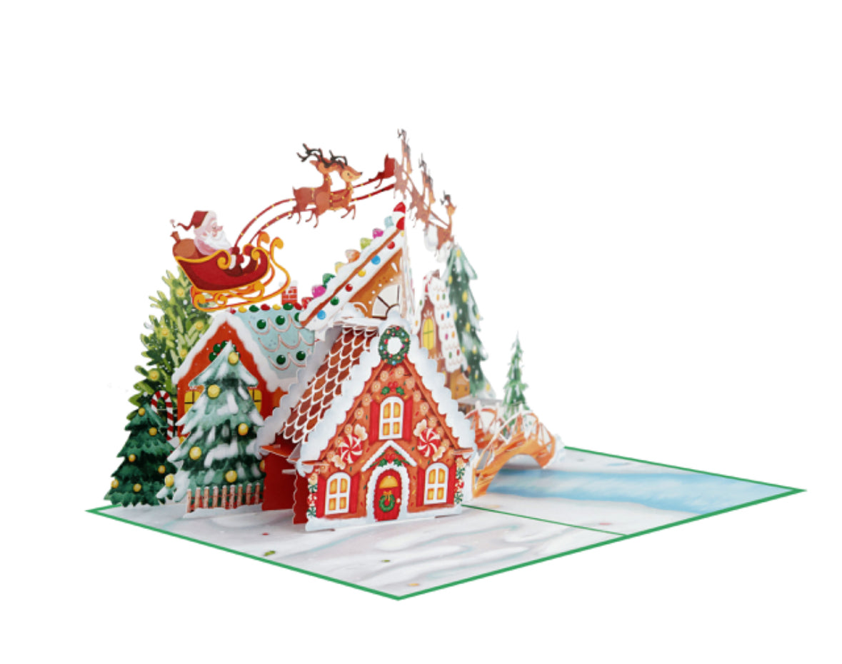 Gingerbread Village & Santa’s Sleigh