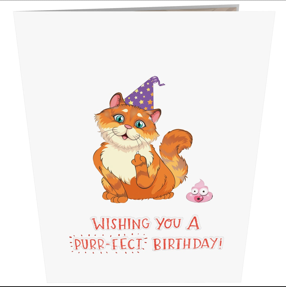 Farting Fluffy Kitty Card