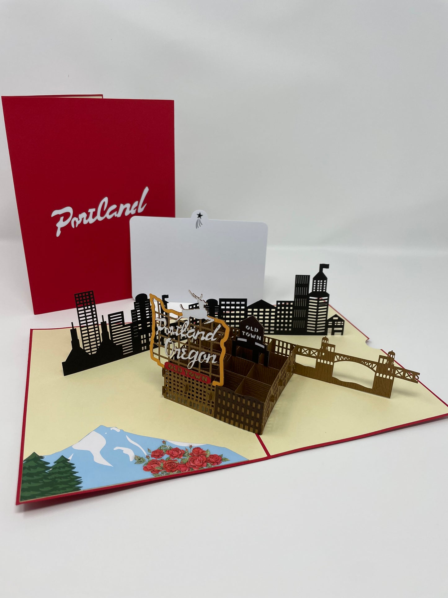 Famous Classic Portland Oregon Sign Popup Card