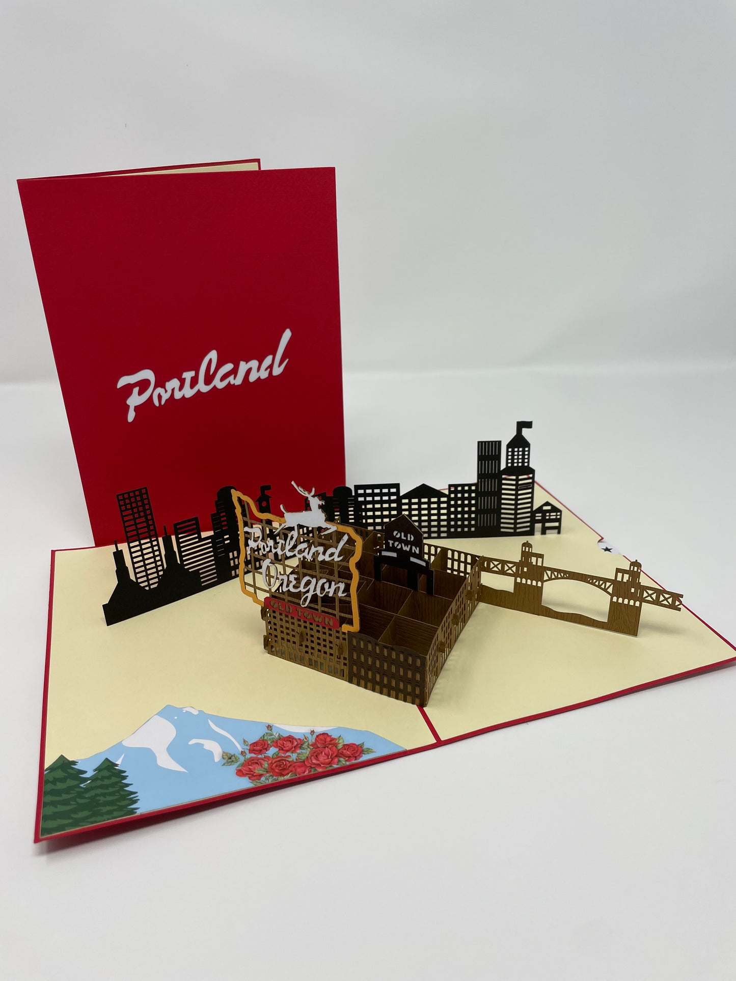 Famous Classic Portland Oregon Sign Popup Card