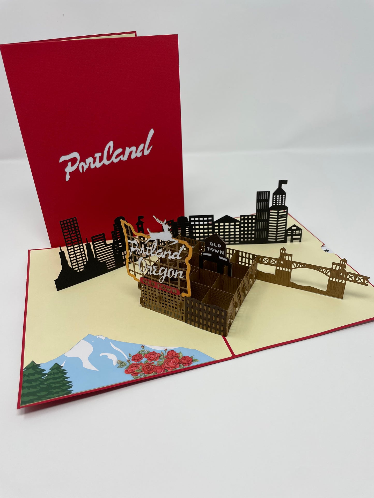 Famous Classic Portland Oregon Sign Popup Card