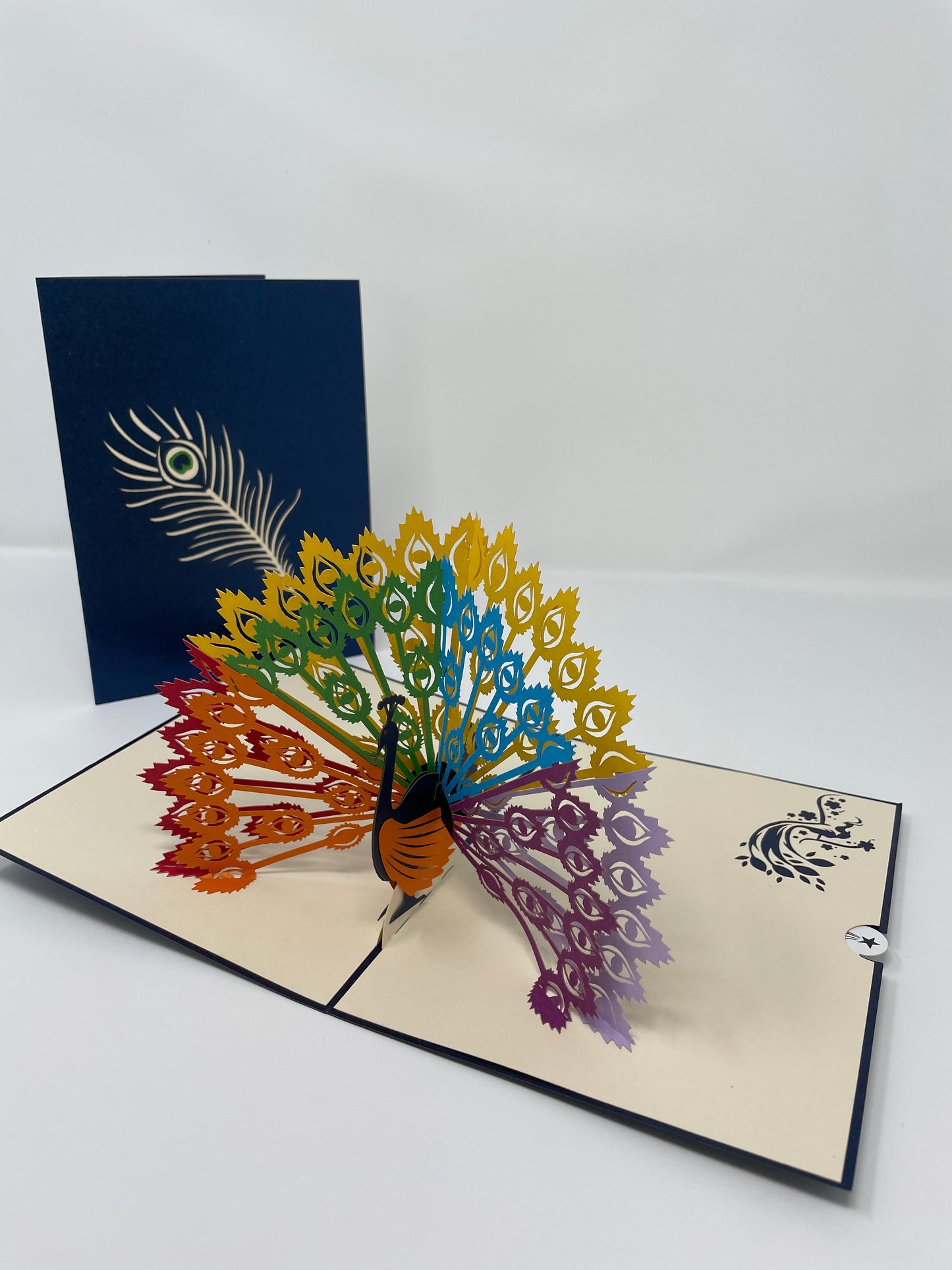 Proud Peacock 3D Card