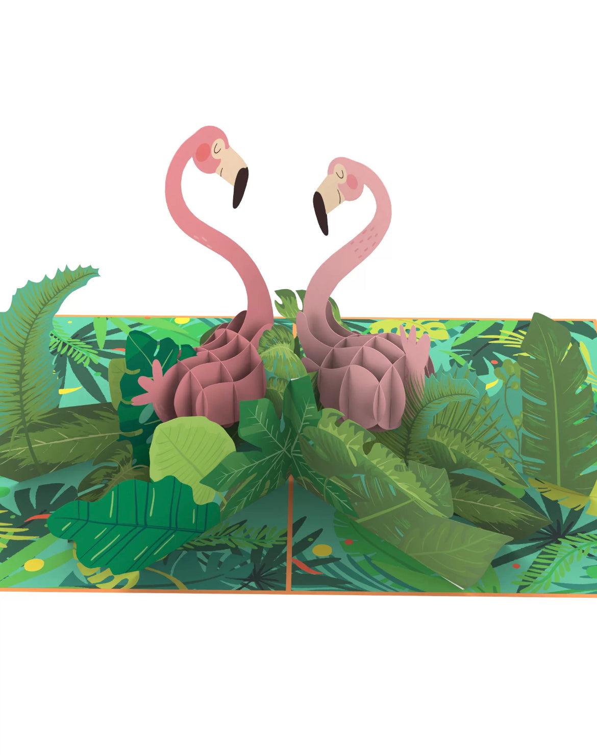 Fanciful Flamingos 3D PopUp Card