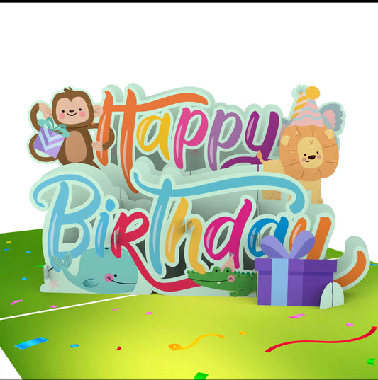 3D Happy Birthday PopUp Card