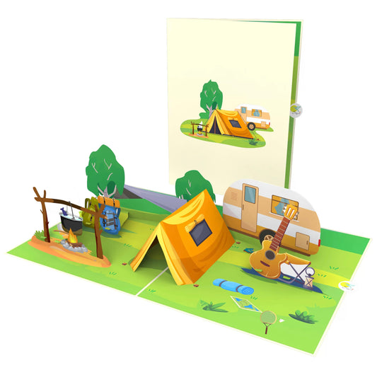 3D Pop-up Card Camping