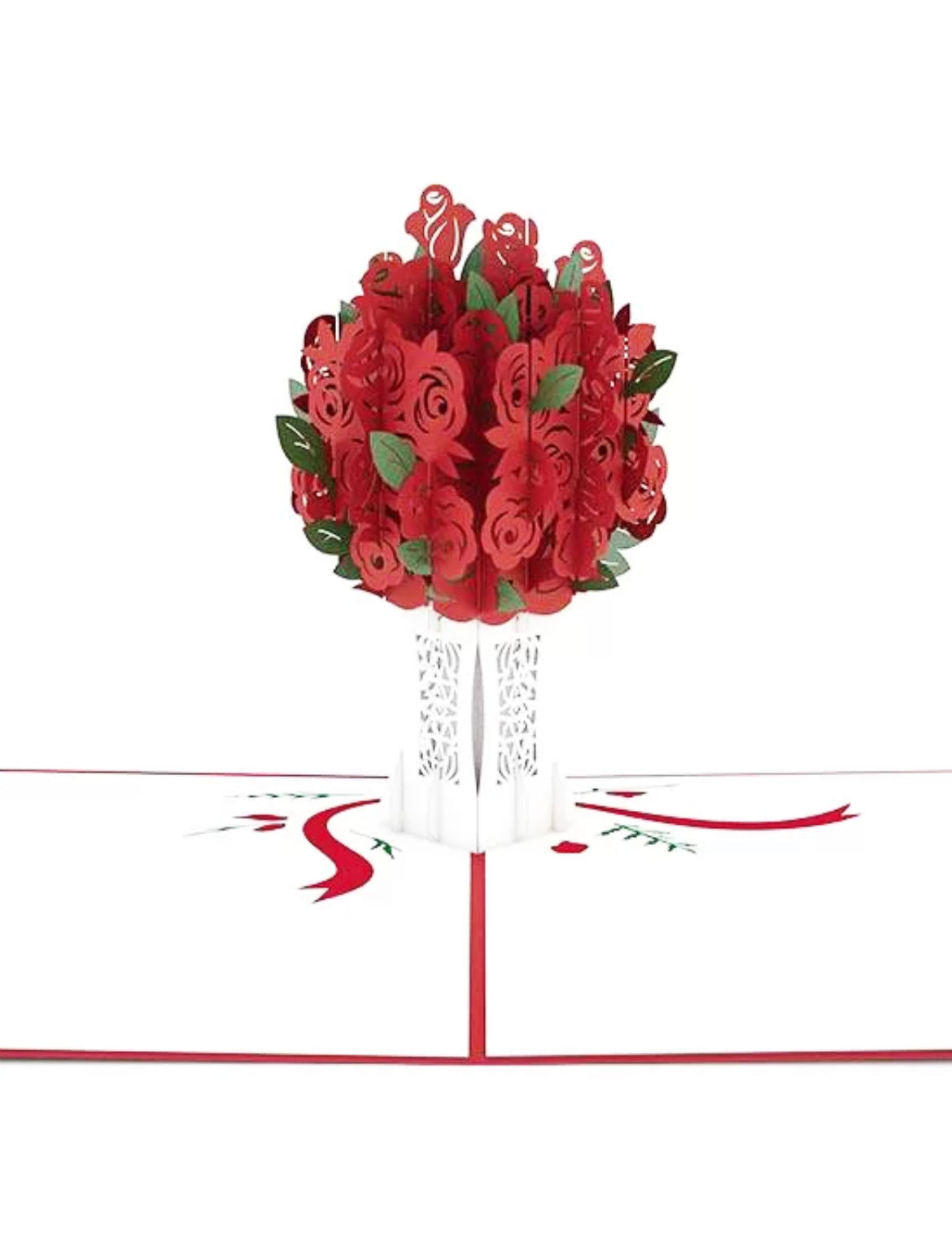 Beautiful Roses Vase, 3D PopUp Card