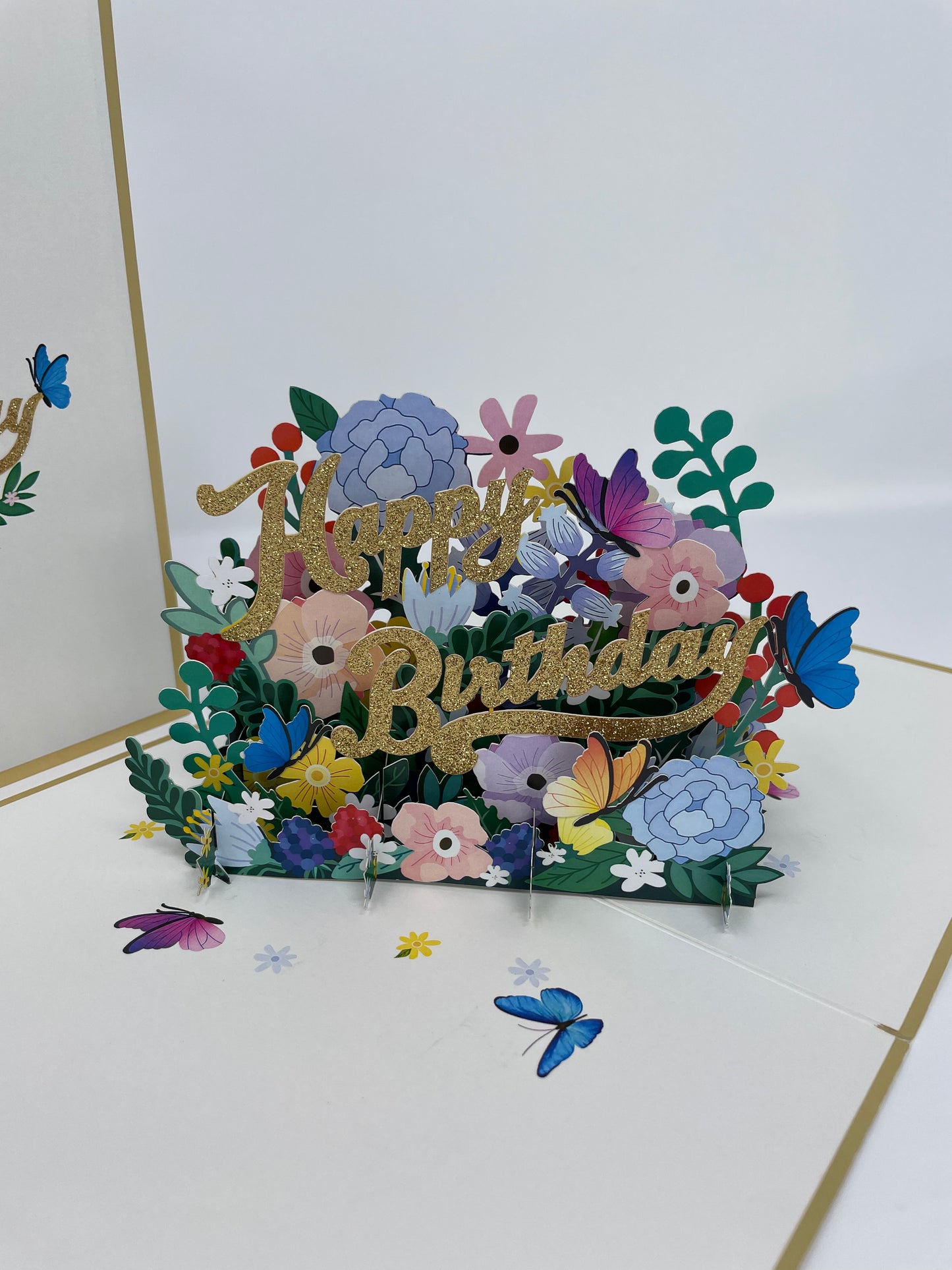 Happy Birthday Flowers 3D PopUp Card