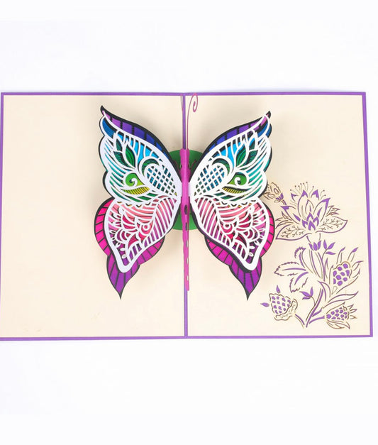 Colorful Butterfly PopUp Card