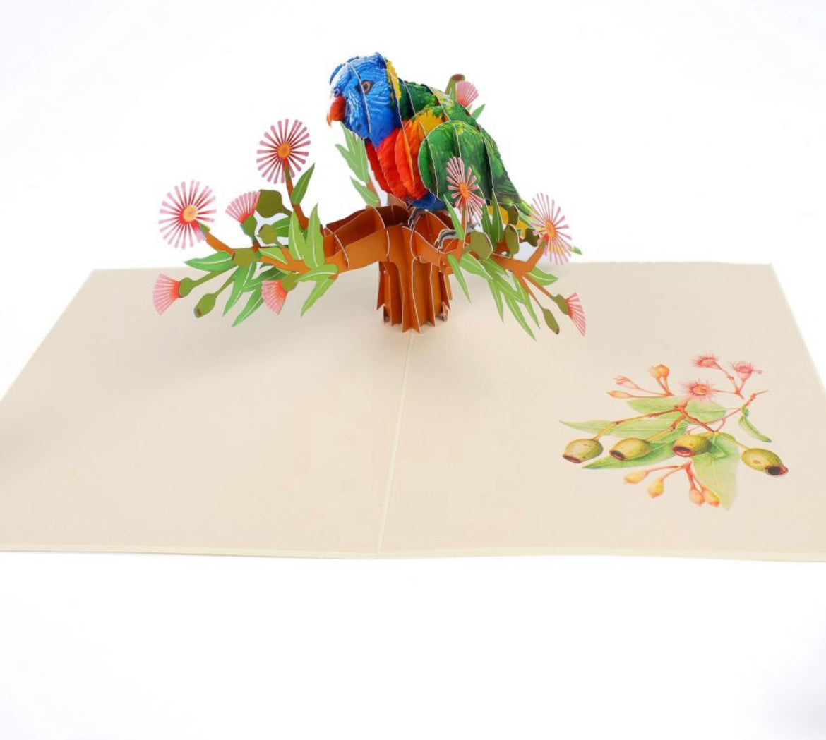 Vibrant Colors Perching Parrot #2