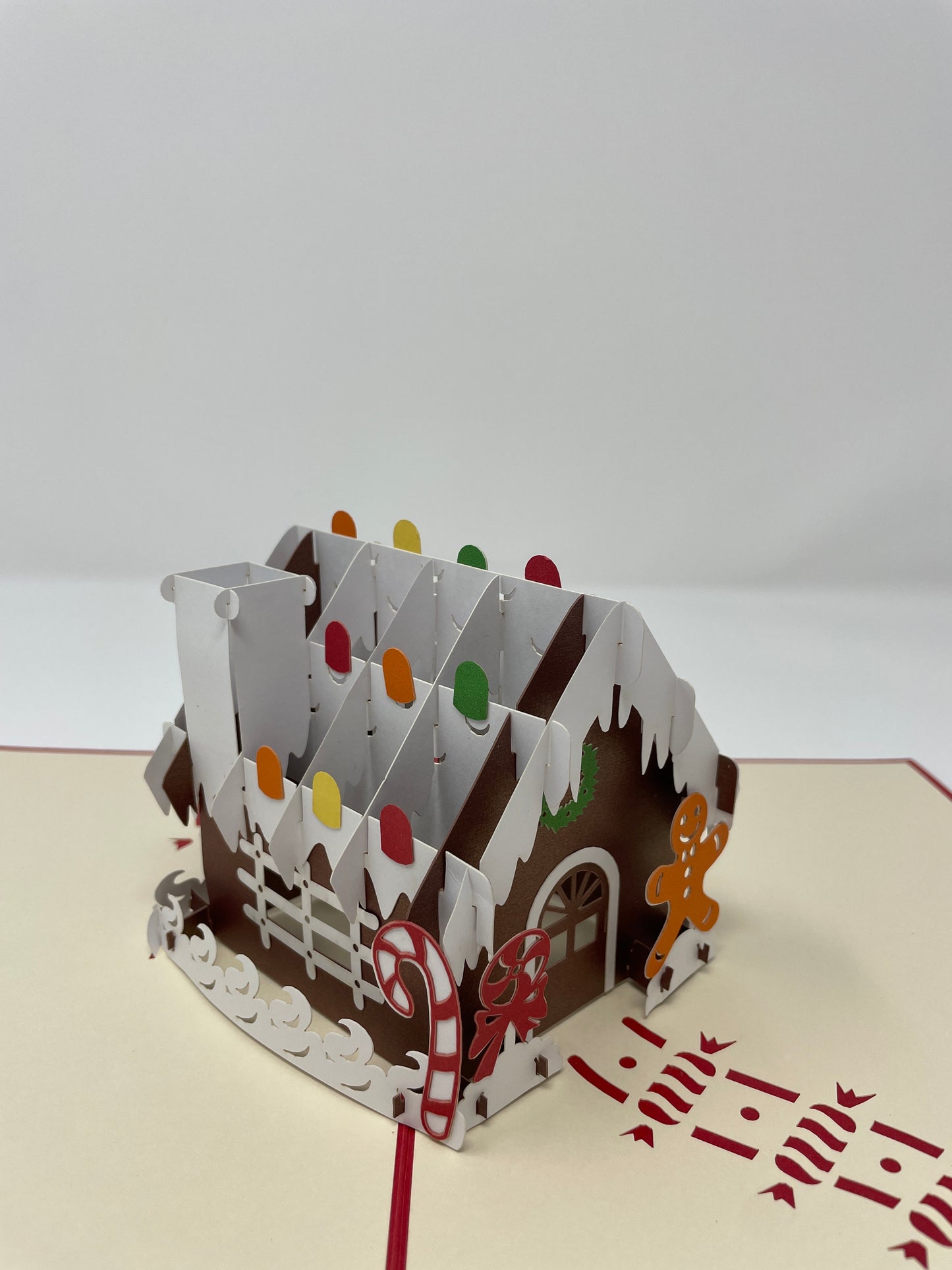 Christmas Gingerbread House #D Popup Greeting Card #2