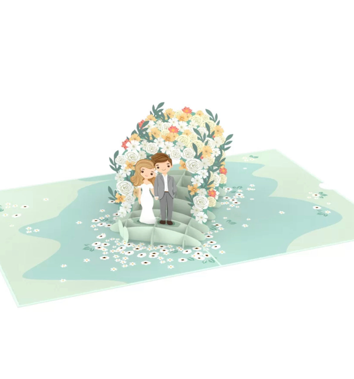 Lovely Wedding Day 3 D PopUp Card