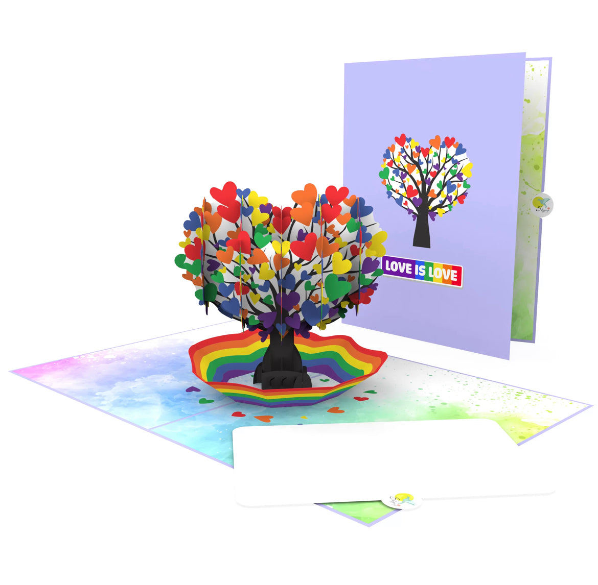 Rainbow Heart Tree