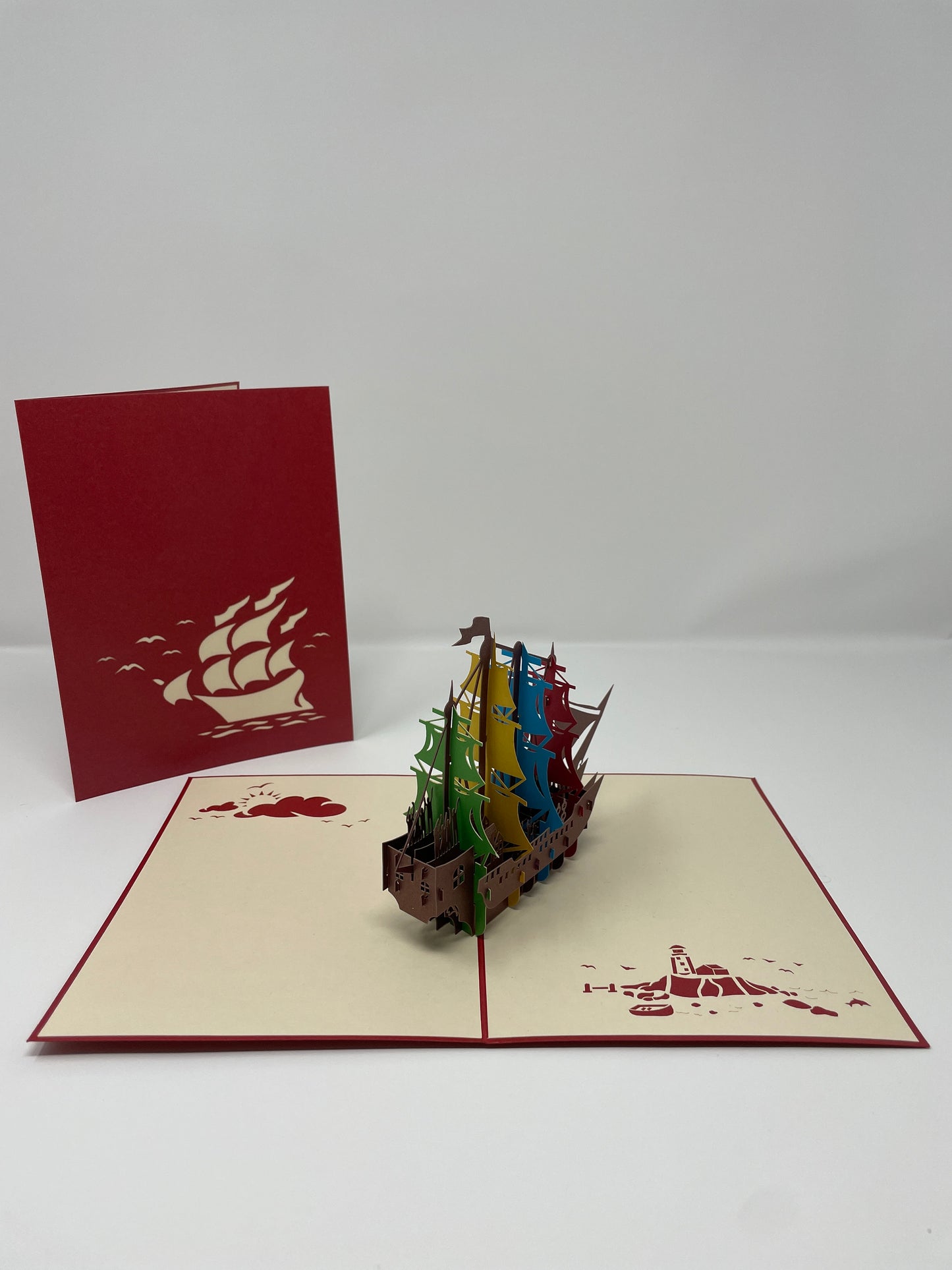 Colorful 3D Sailing Ship