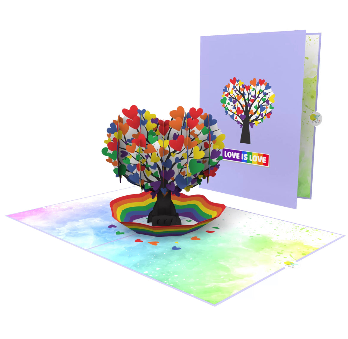 Rainbow Heart Tree