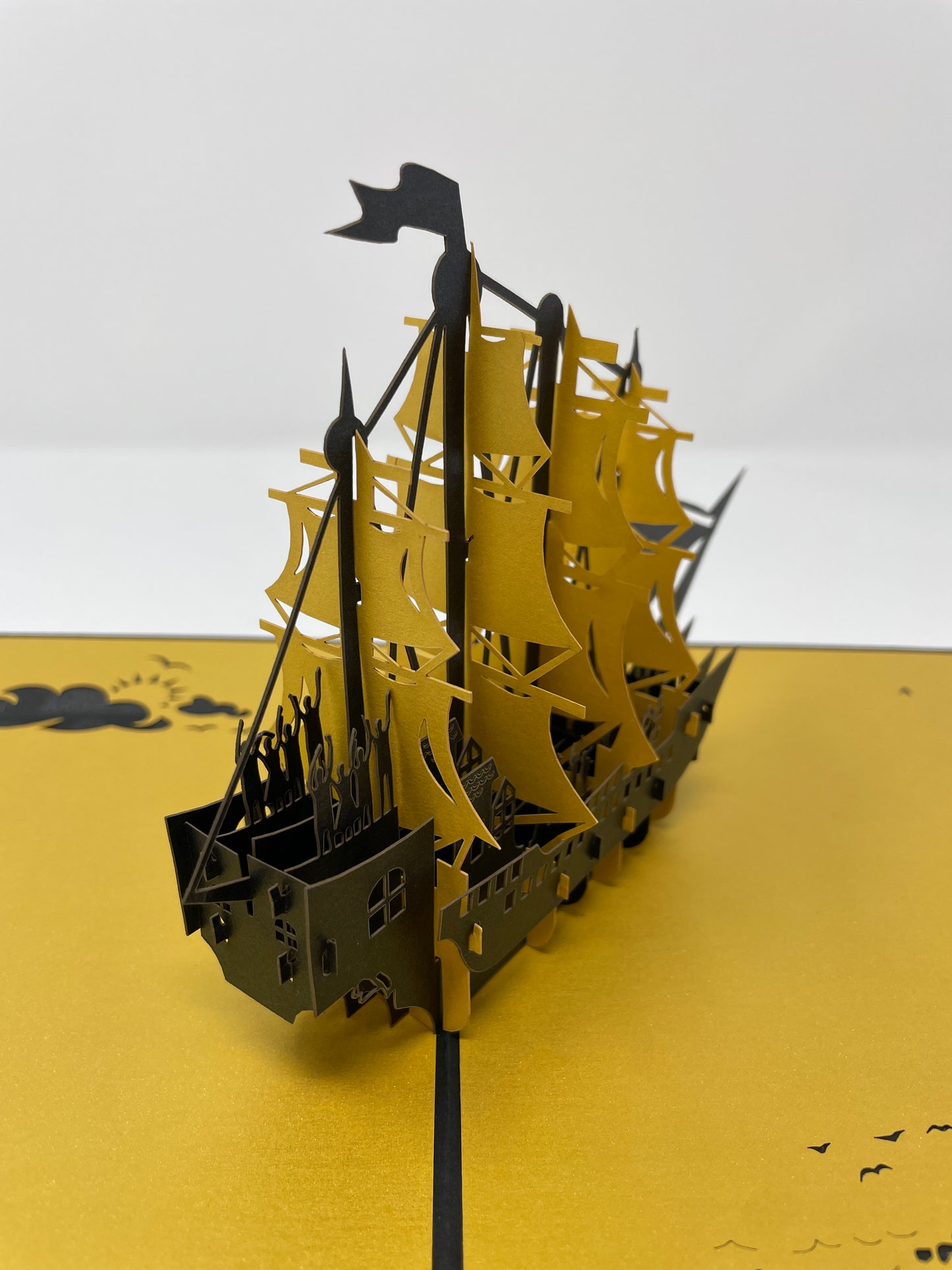 3D PopUp Cards Sailing Ship