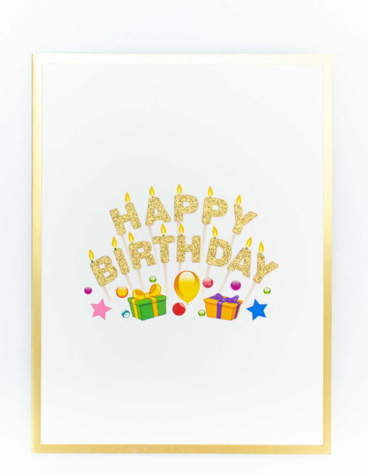 Happy Birthday  Candles 3D PopUp Card