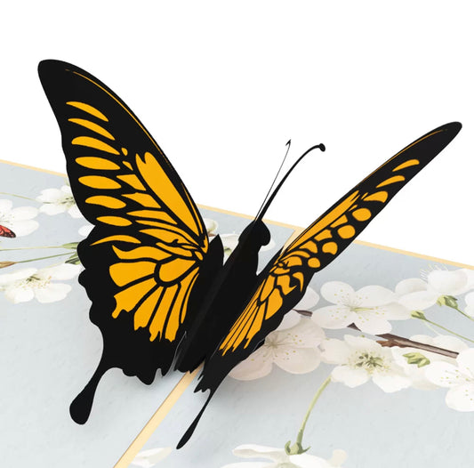 Beautiful Monarch Butterfly 3D Card