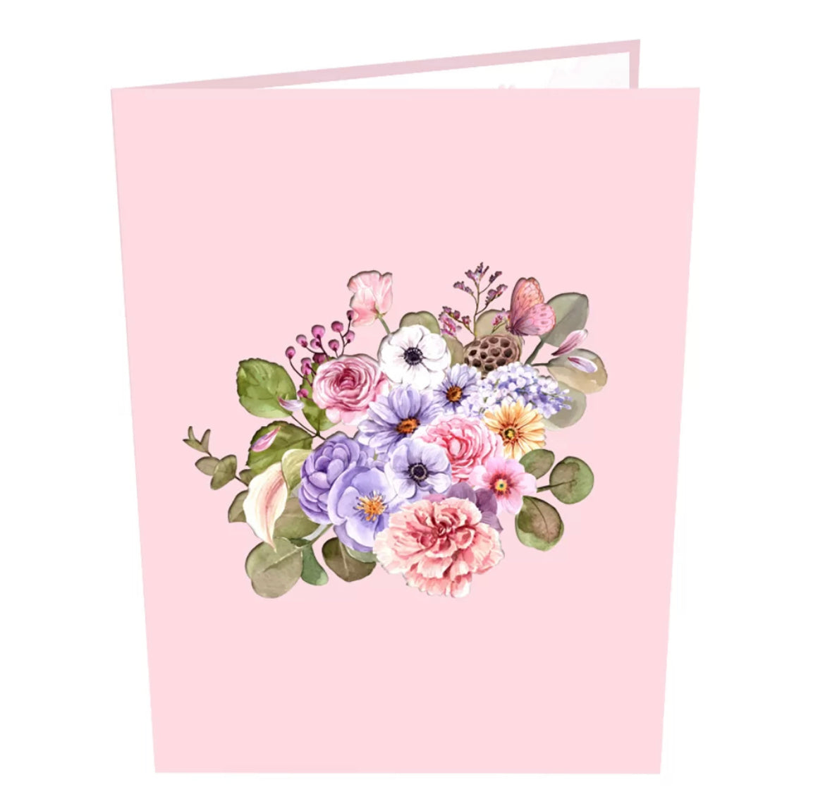 Beautiful 3D Flower Basket PopUp Card #1