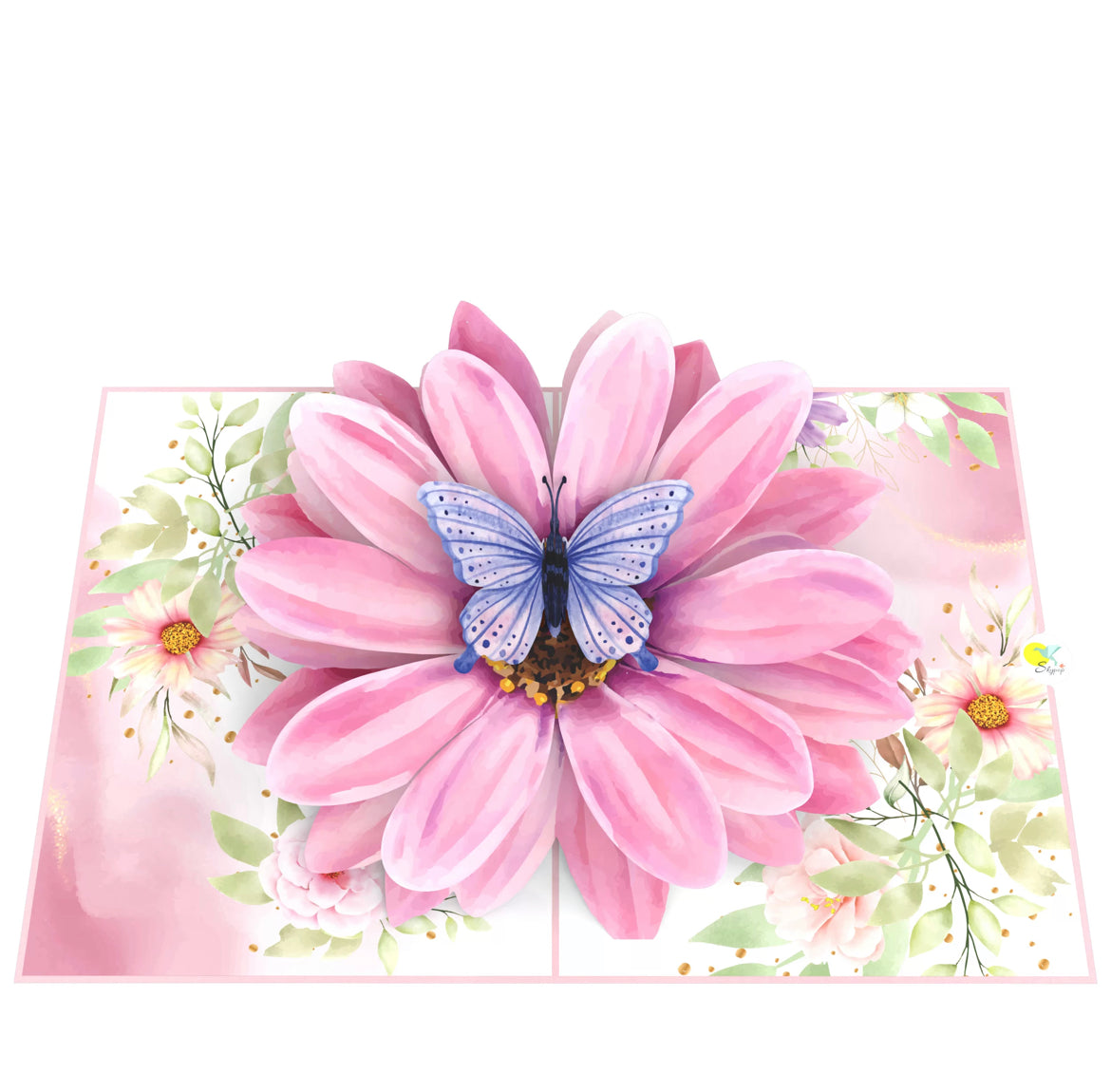 Lovely Gazania Flower with Butterfly