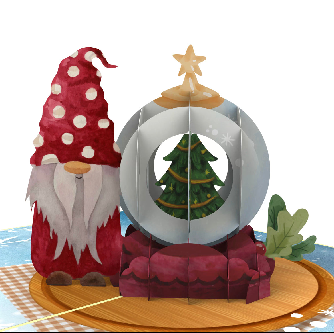 Christmas Gnome and Snowglobe