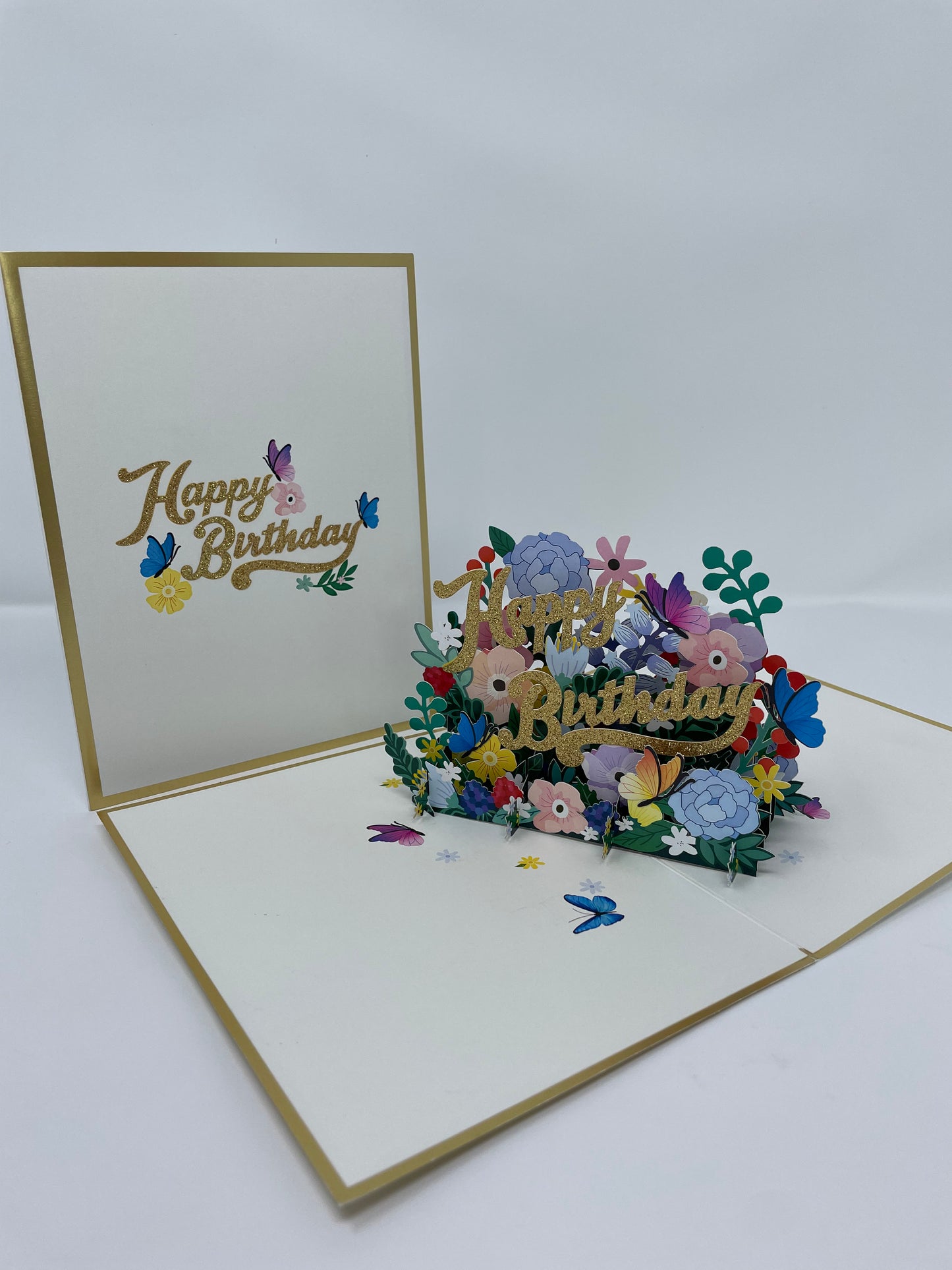 Happy Birthday Flowers 3D PopUp Card