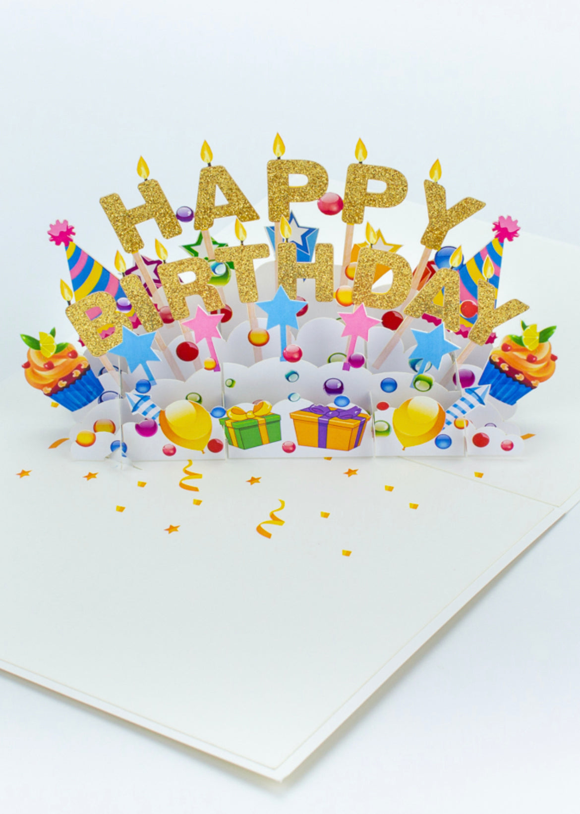 Happy Birthday  Candles 3D PopUp Card