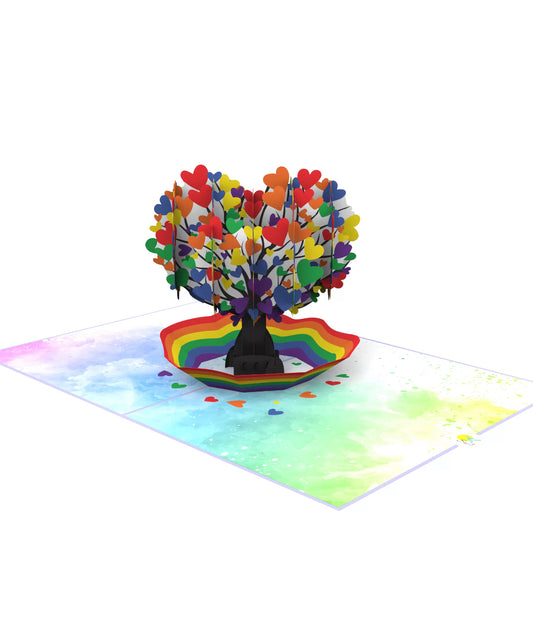 Rainbow Heart Tree