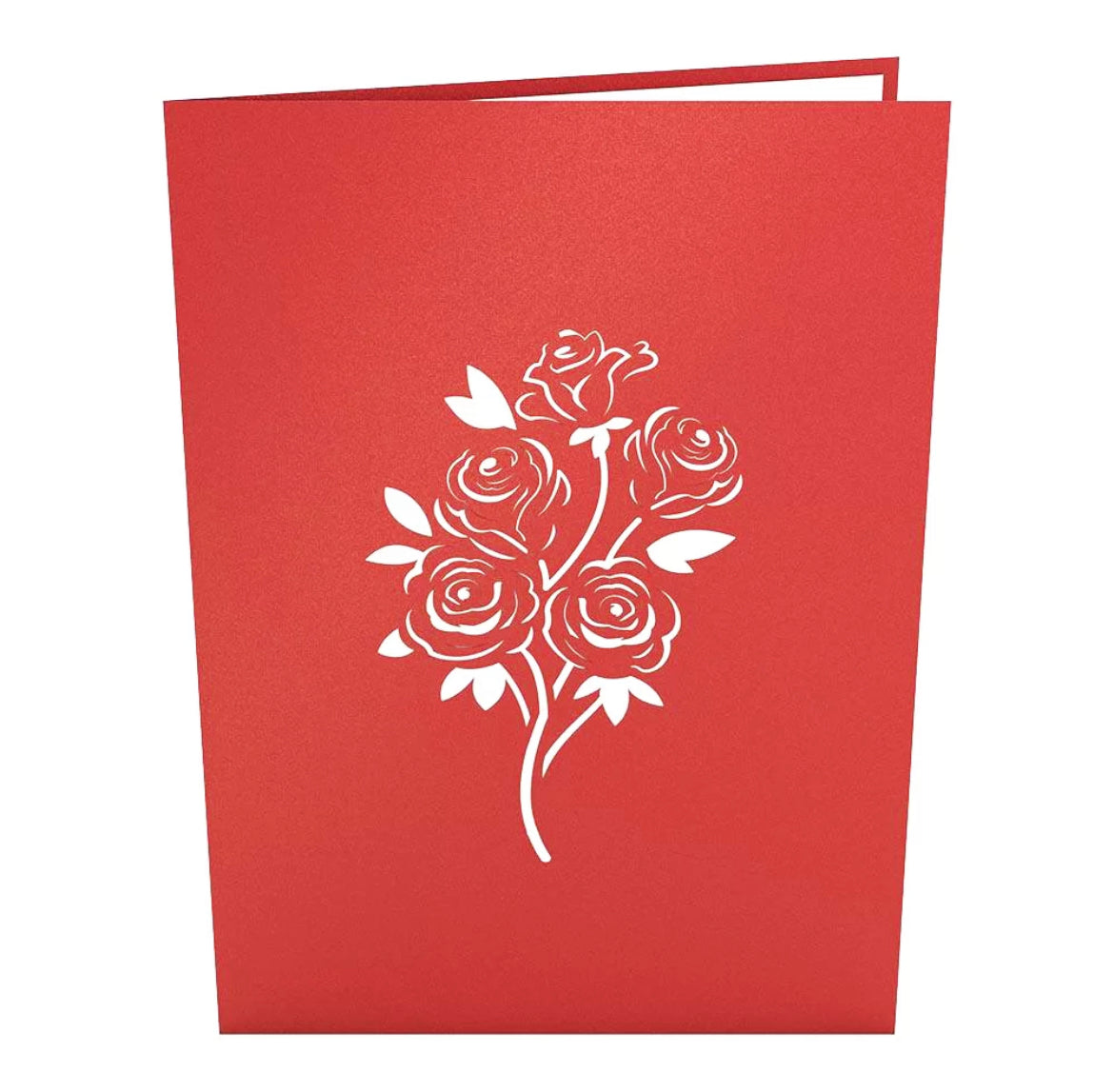 Beautiful Roses Vase, 3D PopUp Card